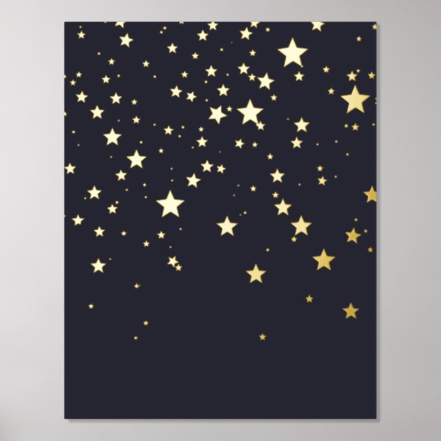 Dreamy Falling Stars Foil Prints (Front)