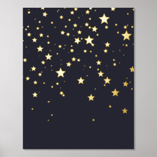 Dreamy Falling Stars Foil Prints