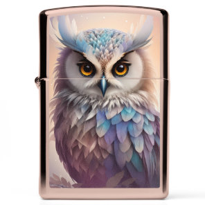 Dreamy Fantasy Owl Soft Pastel Colors Zippo Lighter