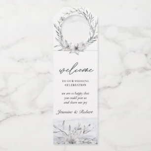 Dreamy Floral Bottle Hanger Tags