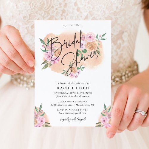 Dreamy Floral Bridal Shower Card