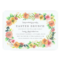 Dreamy Floral Easter Brunch Card