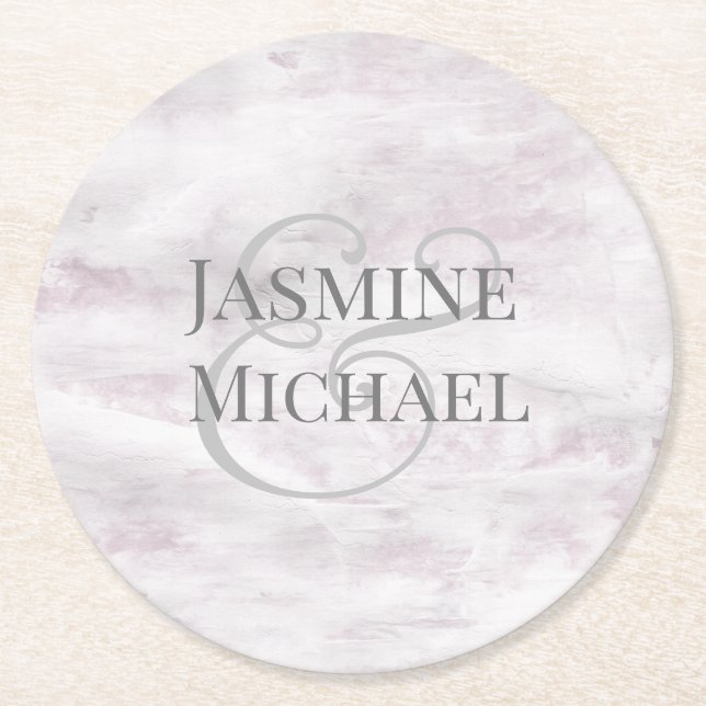 Dreamy Floral | Personalized Paper Coaster (Front)