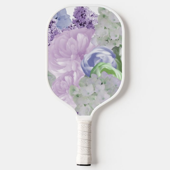 Dreamy Floral Pickleball Paddle (Back)