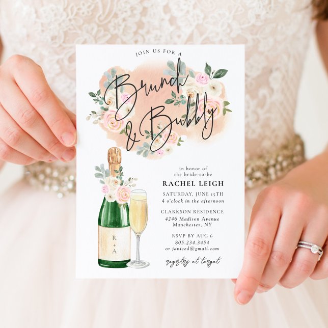 Dreamy Floral V2 Brunch & Bubbly Invitation (Creator Uploaded)