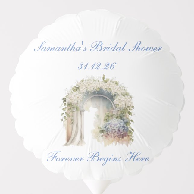 Dreamy Floral Wedding Balloon (Front)