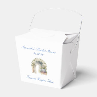 Dreamy Floral Wedding Favor Box