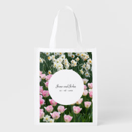 Dreamy Floral Wedding Grocery Bag