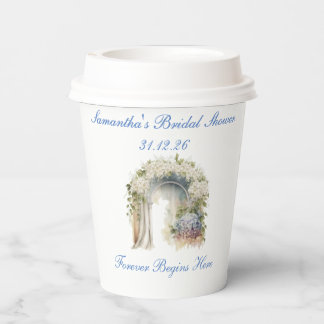 Dreamy Floral Wedding Paper Cups