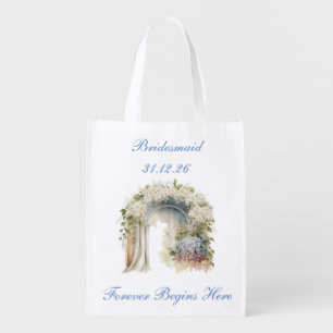 Dreamy Floral Wedding Tote Bag