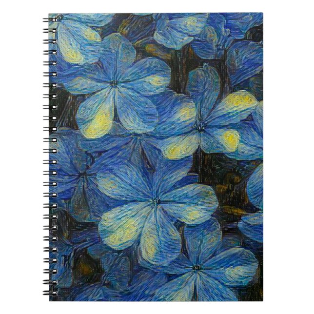 Dreamy flowers in Vincent Van Gogh art style. Arti Notebook (Front)