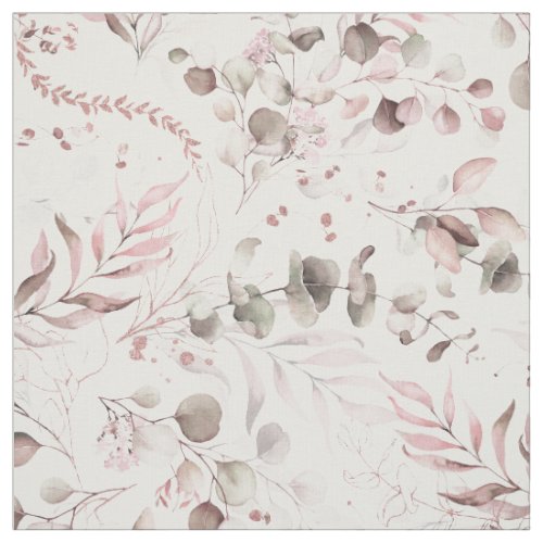 Dreamy Foliage Pattern Blush Pink ID817 Fabric