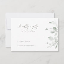 Dreamy Foliage RSVP Card