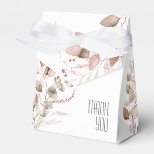 Dreamy Foliage Wedding Blush Pink ID817 Favor Boxes