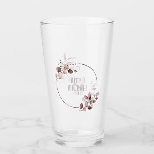 Dreamy Foliage Wedding Burgundy ID817 Glass