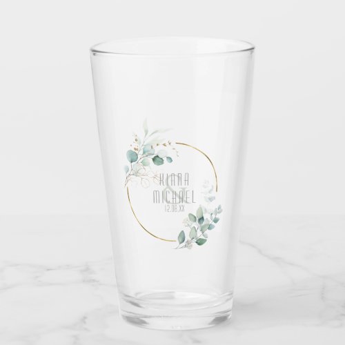 Dreamy Foliage Wedding GreenBlue ID817 Glass