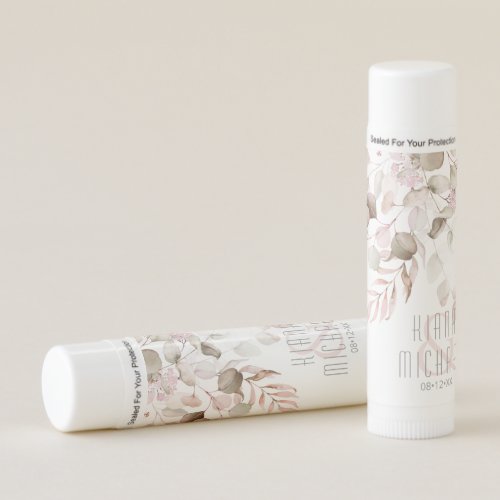 Dreamy Foliage Wedding V1 Blush Pink ID817 Lip Balm