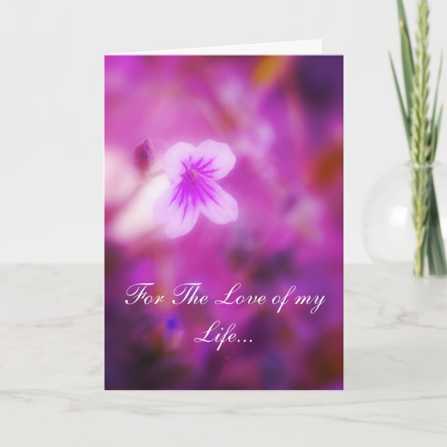 Dreamy For The Love of my Life Holiday Card (Front)