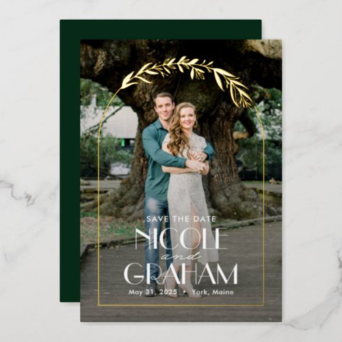 Dreamy Frame FOIL Wedding Save The Date Card
