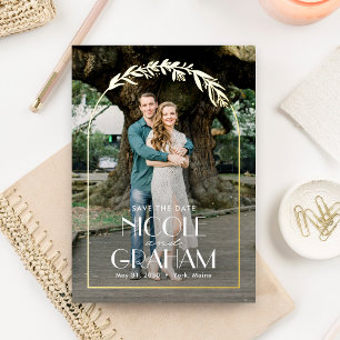 Dreamy Frame FOIL Wedding Save The Date Card