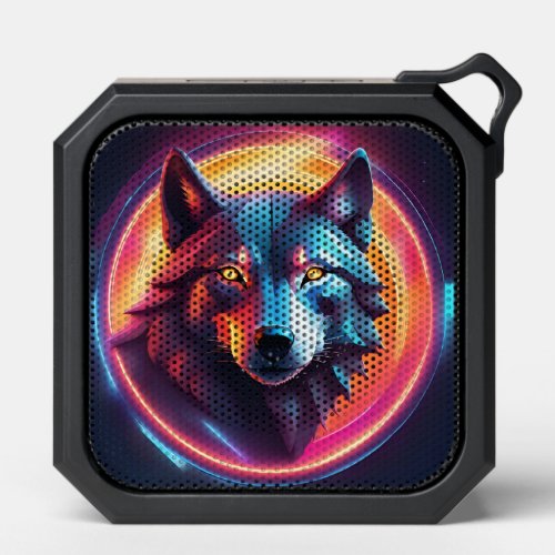Dreamy Futuristic Wolf Bluetooth Speaker