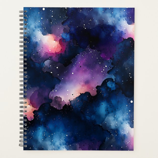 Dreamy Galaxy Night Sky  Planner (Front)
