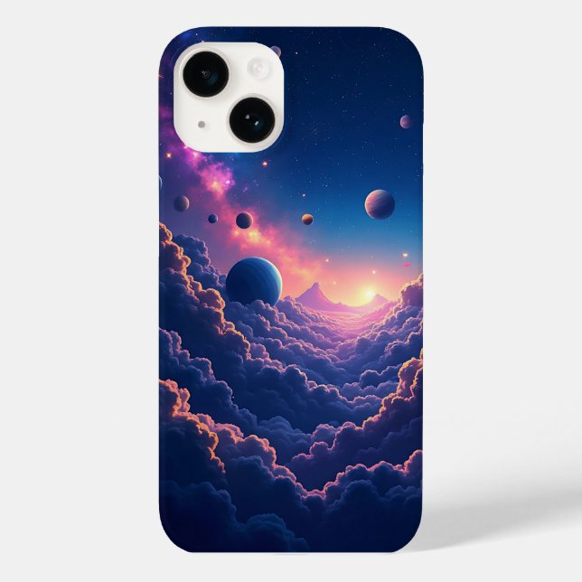 Dreamy Galaxy Space Art iPhone Case (Back)