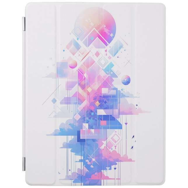 Dreamy Geometric Skyscape iPad Smart Cover (Front)