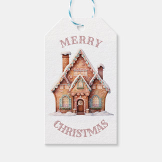 Dreamy Gingerbread House Christmas Gift Tags
