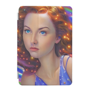 Dreamy Girl with Rainbow Lights iPad Mini Cover
