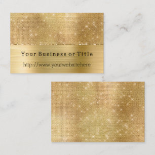 Dreamy Glitzy Gold Sparkle Business Card