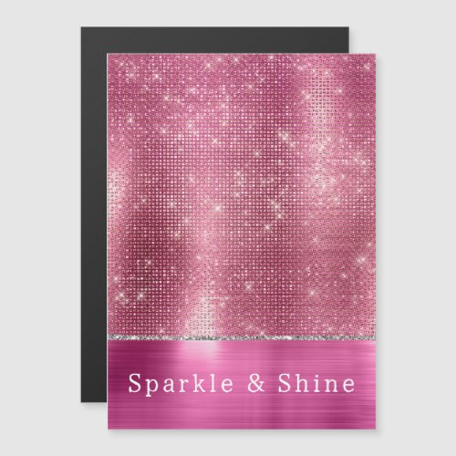 Dreamy Glitzy Pink Silver Sparkle