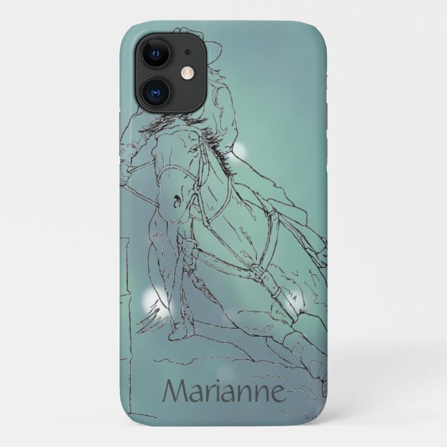 Dreamy Green Barrel Racer II Case-Mate iPhone Case (Back)