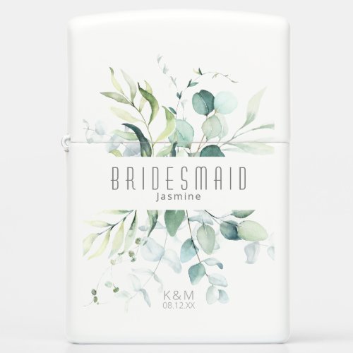 Dreamy Greenery Wedding GreenBlue ID817 Zippo Lighter