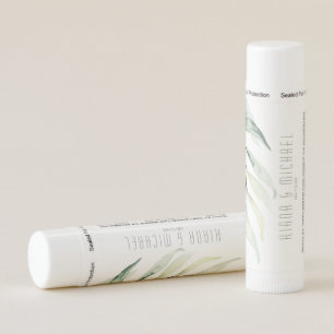 Dreamy Greenery Wedding V2 Green/Blue ID817 Lip Balm