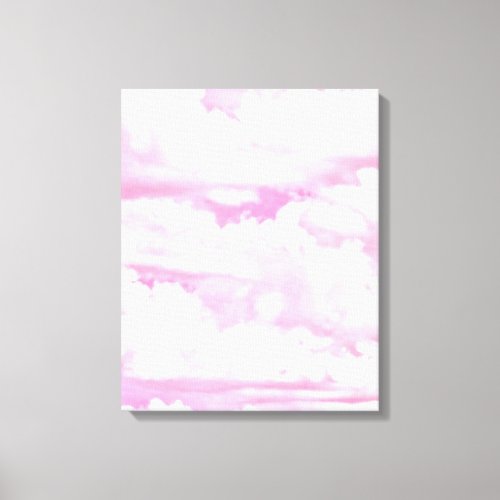 Dreamy Happy Pink Clouds Canvas Print