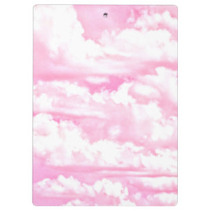 Dreamy Happy Pink Clouds Clipboard