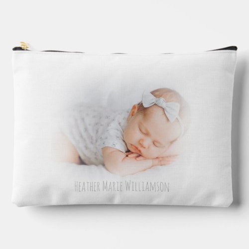 Dreamy Hazy Baby Pic and Name Accessory Pouch