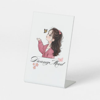Dreamy Heart Tabletop Sign – Elegant Art Print Dec