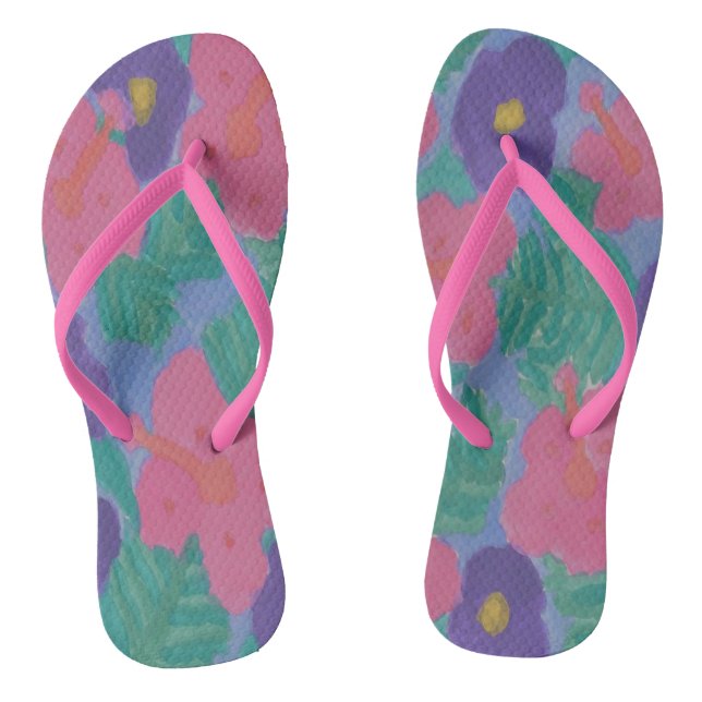 Dreamy Hibiscus Flipflops (Footbed)