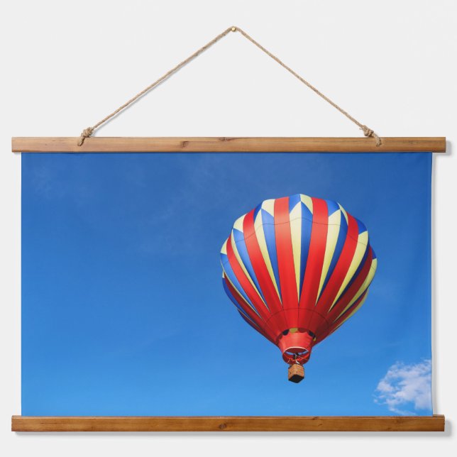Dreamy Hot Air Balloon Hanging Tapestry (Front)