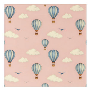Dreamy Hot Air Balloon Sky Pattern Acrylic Print