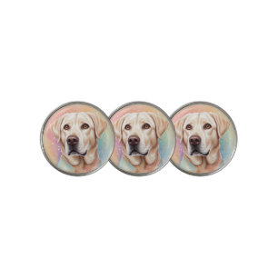 Dreamy Labrador Retriever Magical Portrait Golf Ball Marker