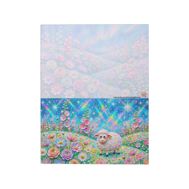 Dreamy Lamb Notepad (Rotated)