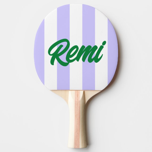 Dreamy Lavender and Emerald Ping Pong Paddle (Front)