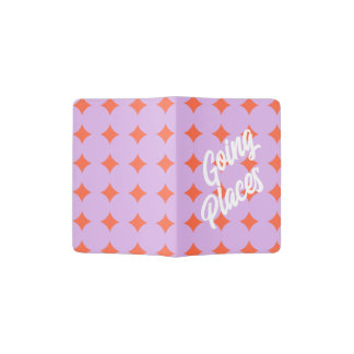 Dreamy Lavender & Coral Stars Passport Holder
