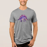 Dreamy Lavender Stegosaurus: Unisex T-Shirt Tri-Blend Shirt