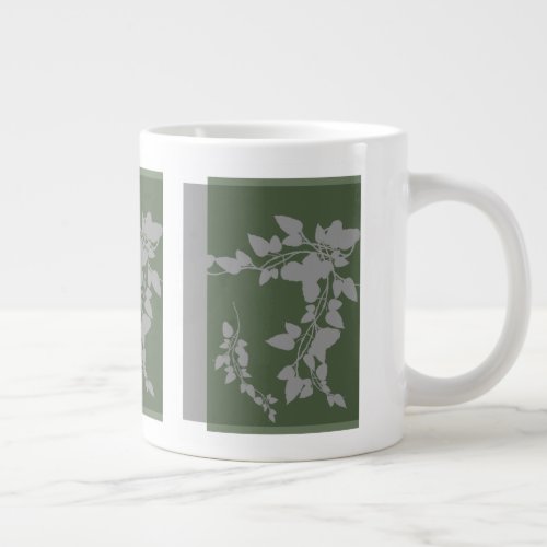 Dreamy Leaves Giant Coffee Mug