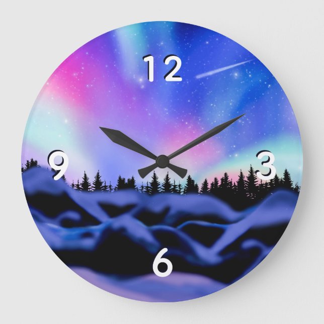 Dreamy Lights Large Clock (Front)