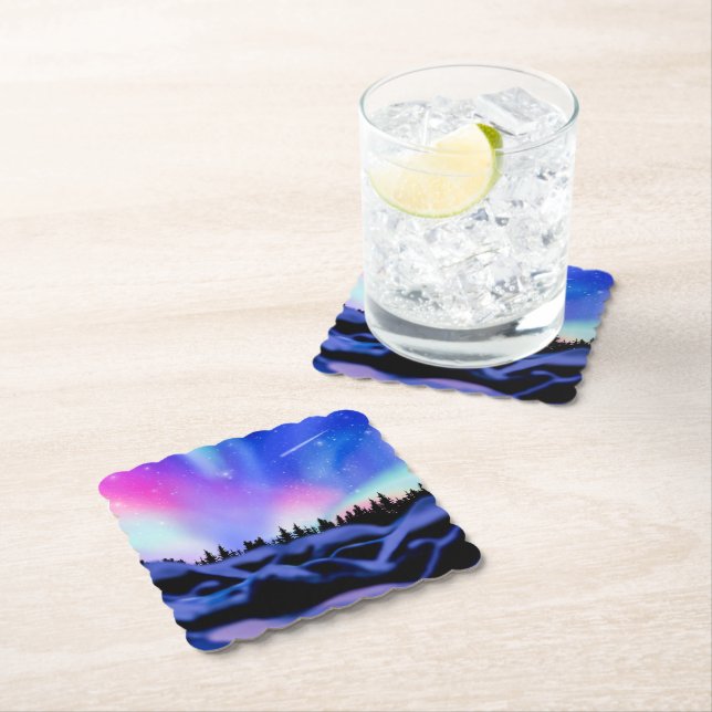 Dreamy Lights Paper Coaster (Insitu)